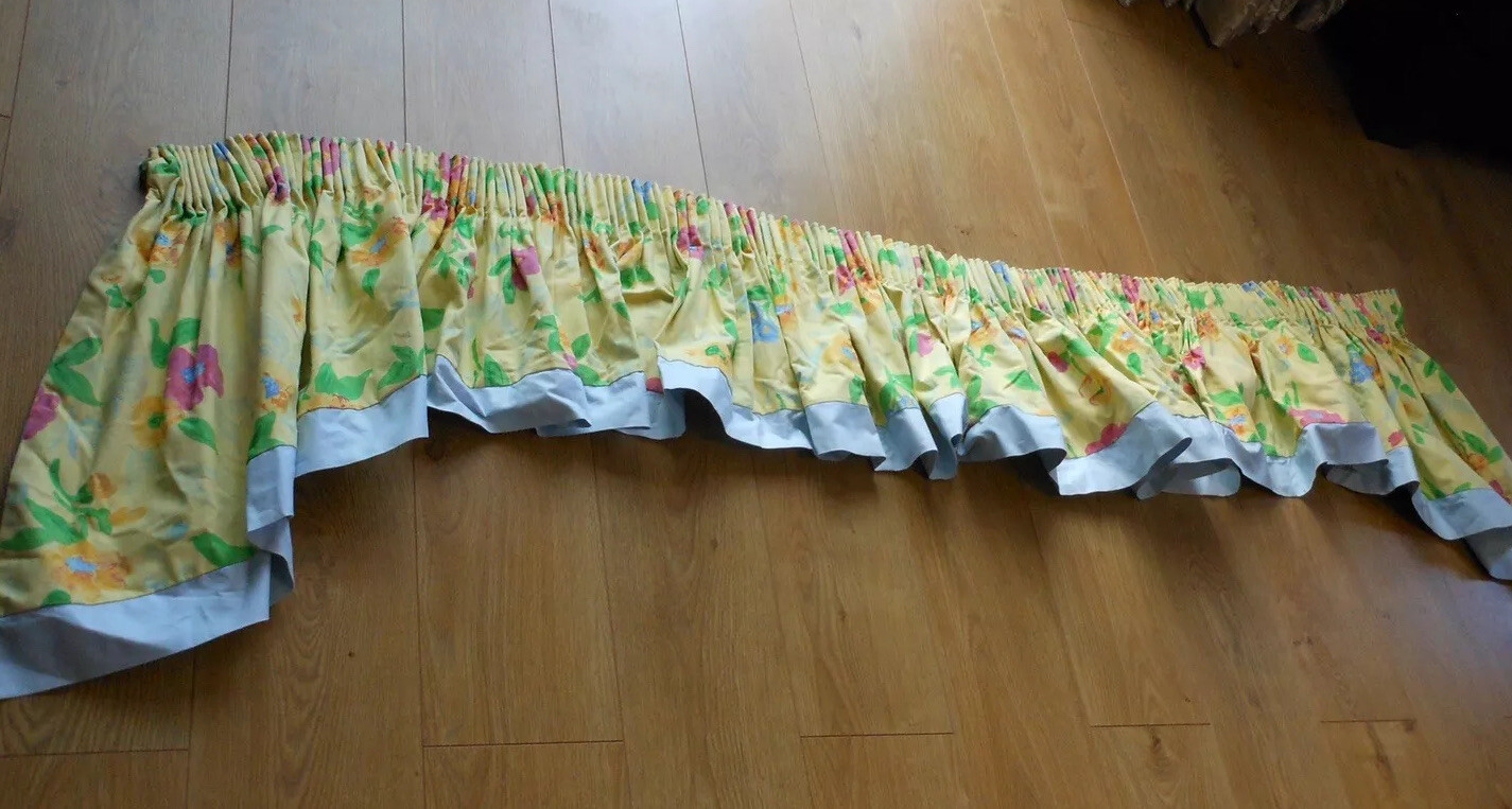 STUNNING VINTAGE COUNTRY COTTAGE HUGE CURTAINS WITH PELMETS eBay