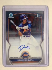 2023 1st Bowman Chrome Diego Mosquera #CPA-DM Auto Mets RC (1)
