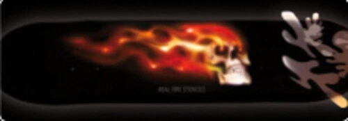 Stencil A4 aerografo "Real Flames" FIAMME Harder & Steenbeck (410144) - Foto 2 di 2