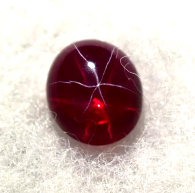 Natural 6 Rays Burmese Star Ruby Certified Cabochon 13.30 Ct Rare Loose Gemstone