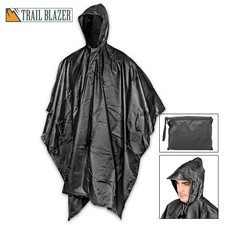 Military Grade Waterproof Jacket Raincoat Rain Coat Hooded Poncho Rainwear
