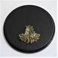 Boar Shield Boar Board Weapon Board Round Dark AF15Cm With Oak Leaf Cover