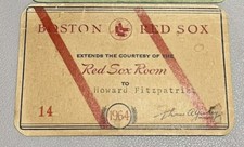 1964 Tony Conigliaro Ticket Pass EX 1st HR /RC YR/JFK/Red Sox Attendance 306 ⚾️