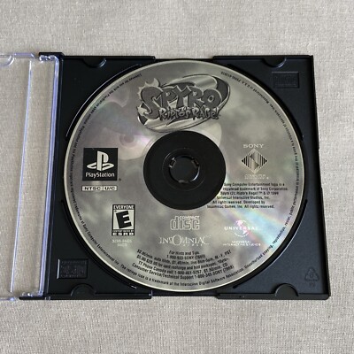 Spyro 2: Ripto s Rage (Sony PlayStation 1 1999) PS1 CLEAN Disc Black SCUS-04425