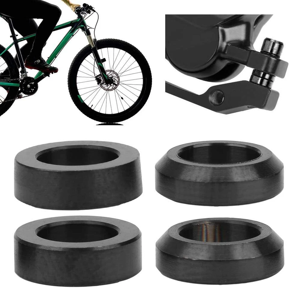 Espaciador de pernos de freno de disco M6 4 piezas titanio MTB bicicleta espaciador convexo-cóncavo Foto 2 de 4