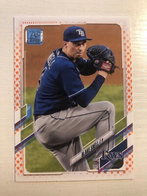 2021 Topps Orange Star Parallel /99 Blake Snell Rays 261