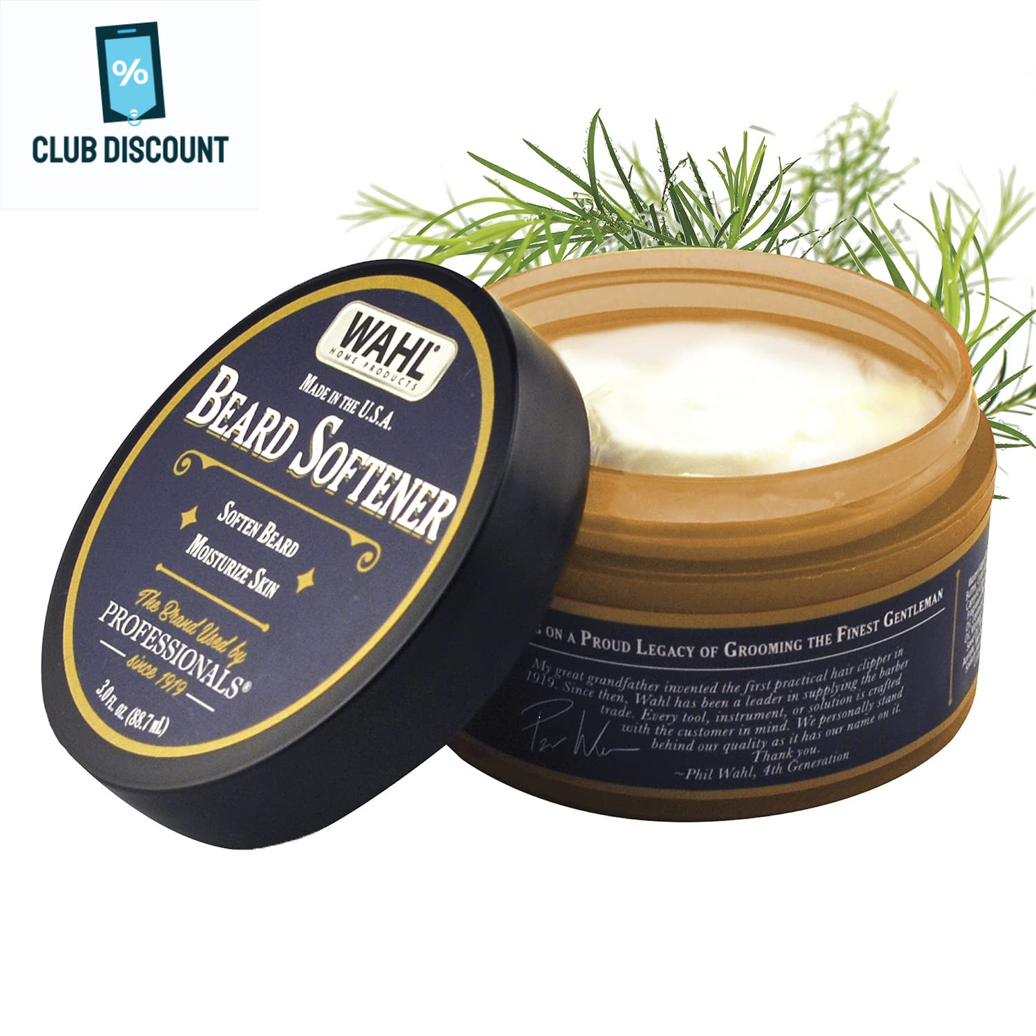 Wahl Beard Creme for Softening, Moisturizing, & Conditioning Facial Hair - Essen
