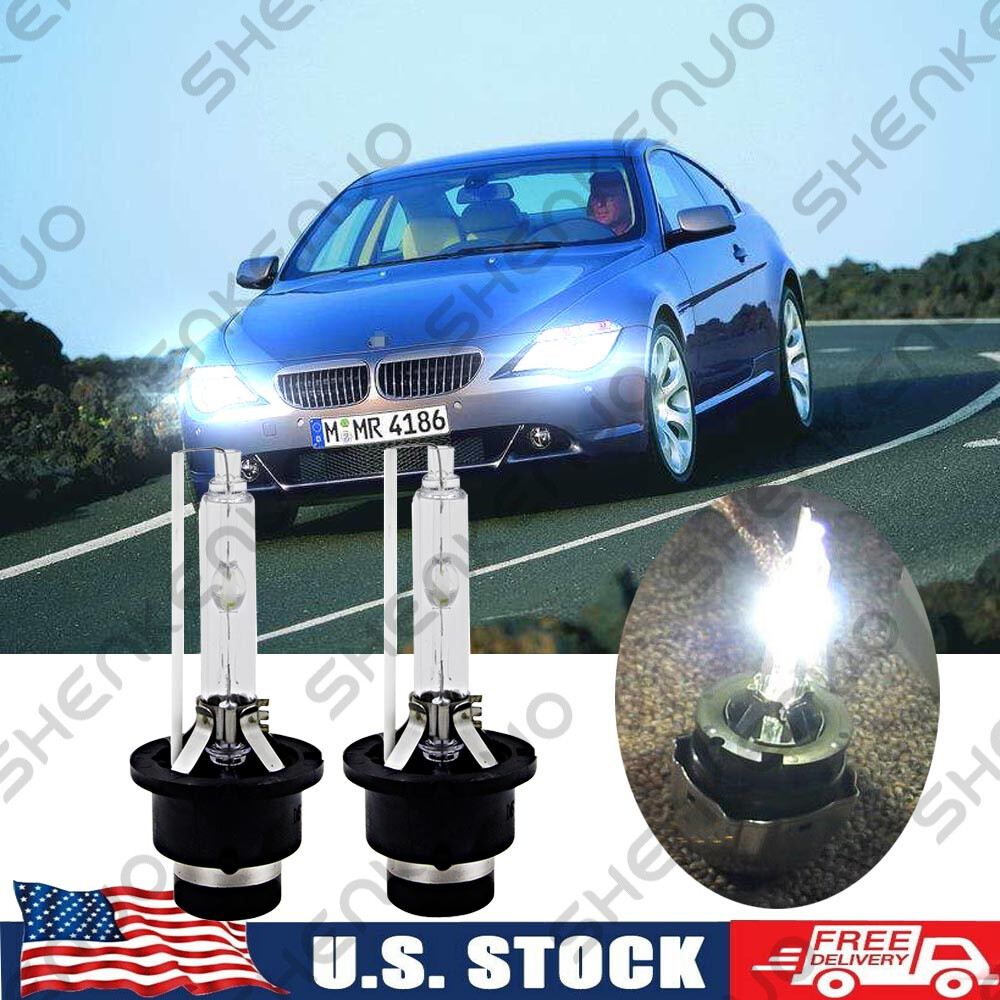 6000K Front HID Xenon Headlight Bulb For BMW 645Ci 650i 2004-2007 Low ...
