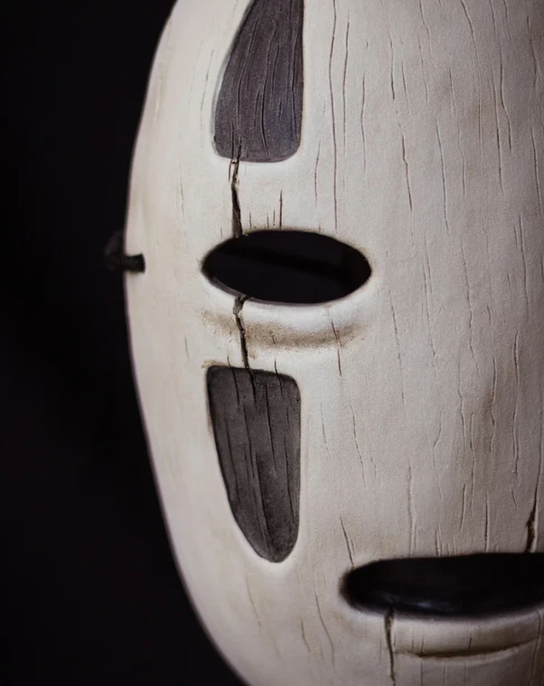 Máscara Darkaonashi | Anime inspirado en la cara | Réplica de resina artesanal Foto 3 de 4