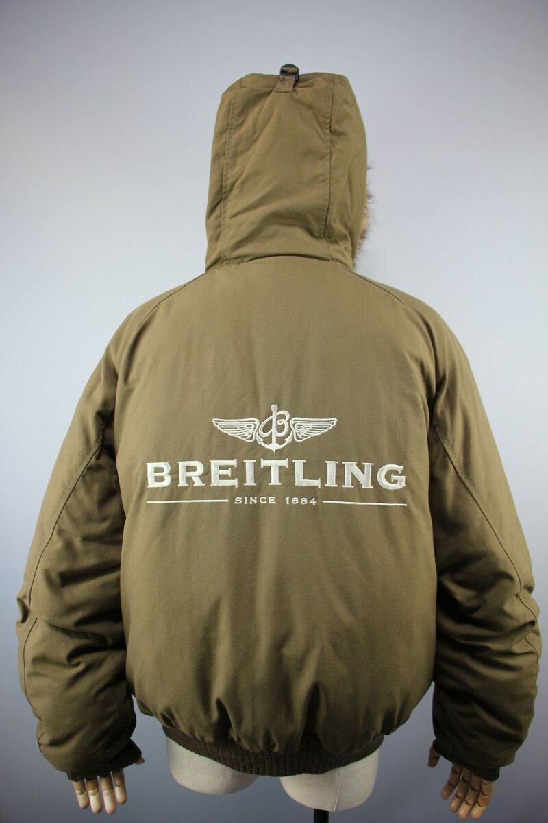 BREITLING Alpha Industries RAR Mens vintag Khaki Down jacket BREITLING Alpha Industries RAR Mens vintag Khaki Down jacket