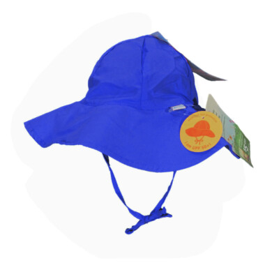 I Play. Toddler Sun Protection Hat With Brim - UPF 50+ Royal Blue For Ages 2T-4T