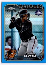 2024 Topps Chrome Pro Debut Braylin Tavera #PDC-161 /150 Orioles