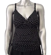 New Kirkland Signature by Miraclesuit Women’s Dippin’ Dot Wendy Swimsuit Top 8