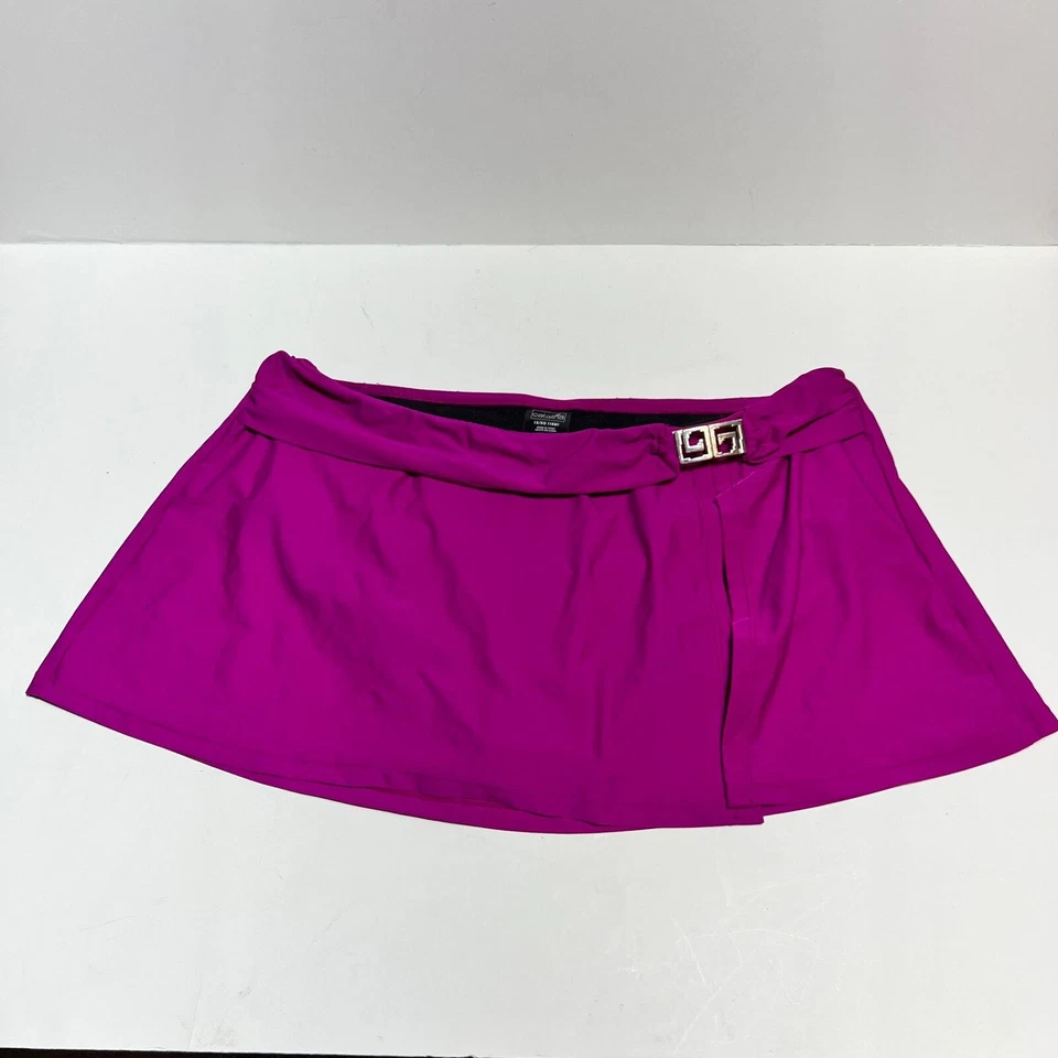 Catalina Swim XL 16 Berry Falda Parte Inferior Natación Púrpura Crucero Verano Playa Foto 4 de 4