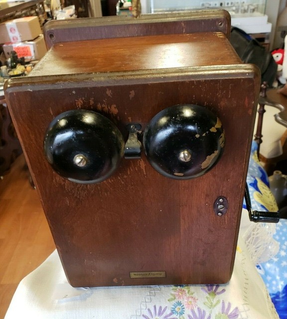 Antique Western Electric Telephone Call Box Circa 18901920's Free Ship