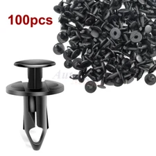 100pcs Nylon Push Type Retainer Clips for 8mm Hole GM 21030249 Chrysler 6503598