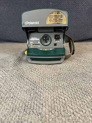 Vintage Polaroid One Step Express Hunter Green 600 Instant Film