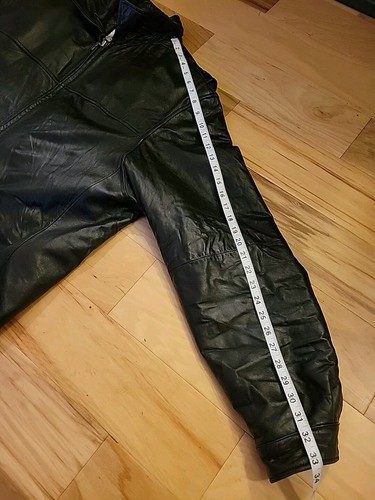 Giacca Wilsons pelle pelle studio fodera thinsulate nera con zip taglia XLT - Foto 18 di 19
