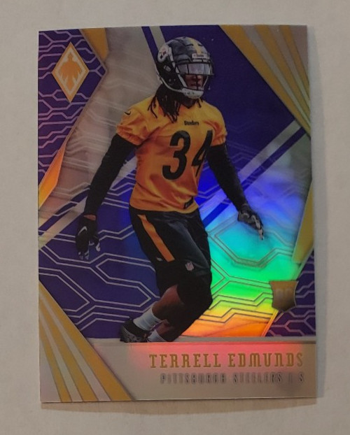 Terrell Edmunds (Steelers) 2018 Panini Phoenix football ROOKIE card PURPLE /149