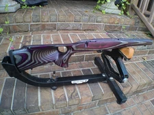 SAVAGE 110 L/A SATIN PURPLE HAZE Stock PACHMAYR PAD /STUDS REAL PIC FREESHIP 438