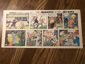 Walt Disney’s Classic Tales Lot of 6 Sunday Comics The Sword In The Stone