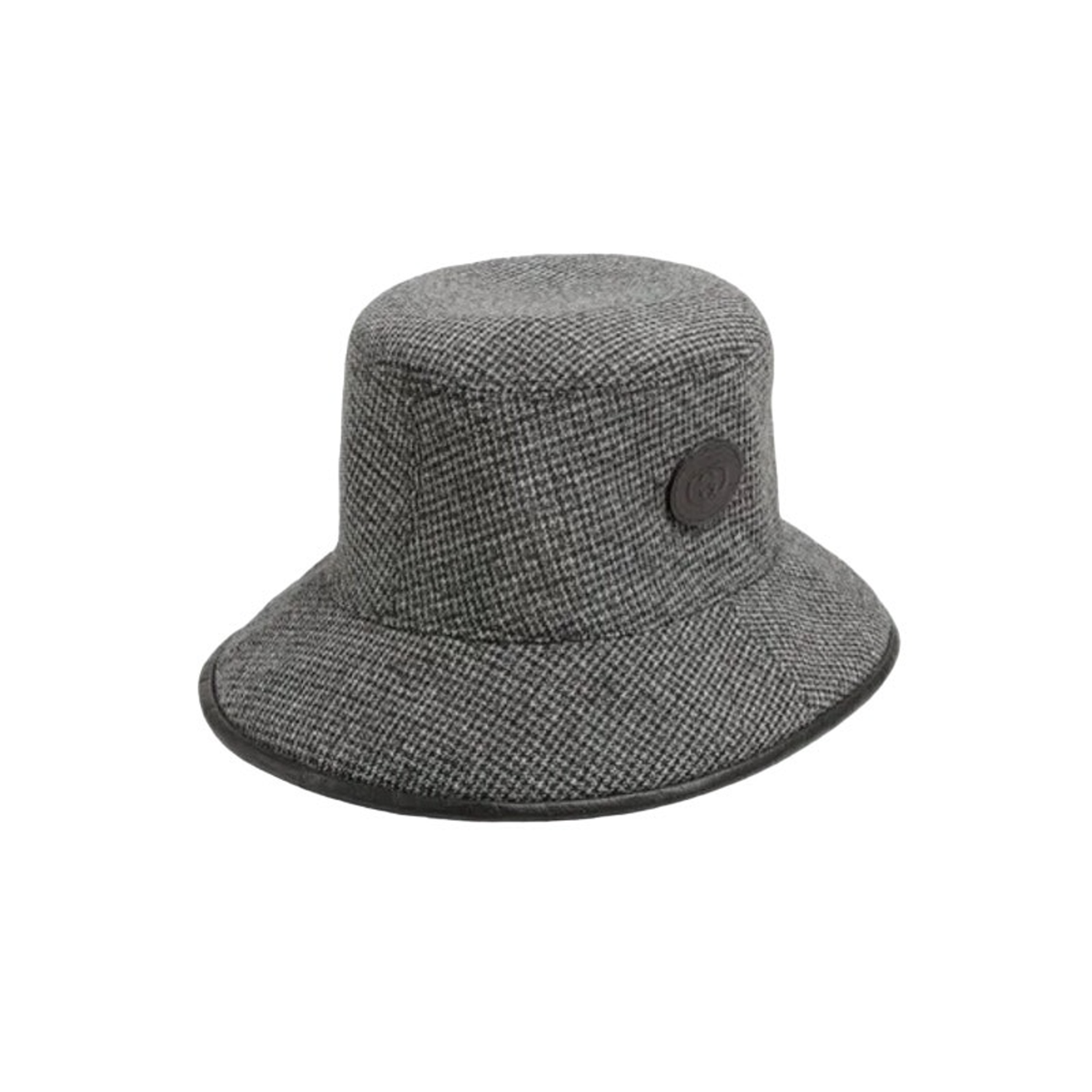 New GUCCI GG Supreme Reversible Monogram Bucket Hat Black