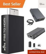 PS2 to HDMI Converter Adapter, Video Converter with 3.5mm Audio Output for HD...