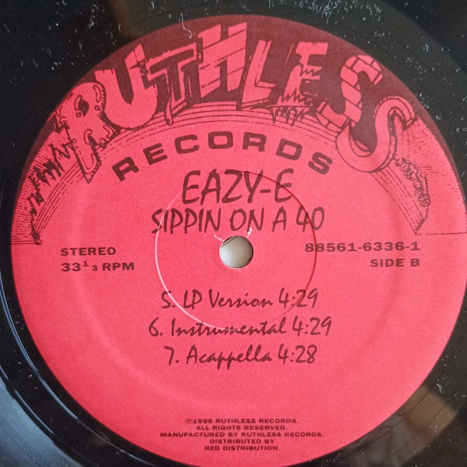 Eazy-E – Creep N Crawl / Sippin On A 40 12" US-1996 1st PRESS VG+/G++ - Bild 4 von 4