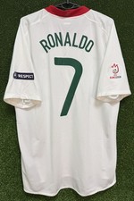 RONALDO #7 MEN'S PORTUGAL vs CZECH 2008/2010 FOOTBALL SOCCER SHIRT JERSEY SIZE L