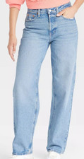 NEW Universal Thread Women's Mid-Rise 90's Baggy Jeans Size 6