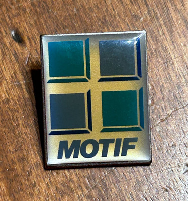 RARE Vintage Motif Coding Enamel Pin Lapel Computer Programing Software 3/4''x1''