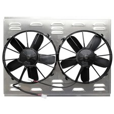 Z40076 Dual High Cfm 12 Electric Fan Shroud - 18 18 X 26 X 4 38 Z40076 Dual High Cfm 12 Electric Fan Shroud - 18 18 X 26 X 4 38