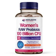 Dr. Formulated Raw Probiotics for Women 100 Billion CFUs Capsules with Prebio...