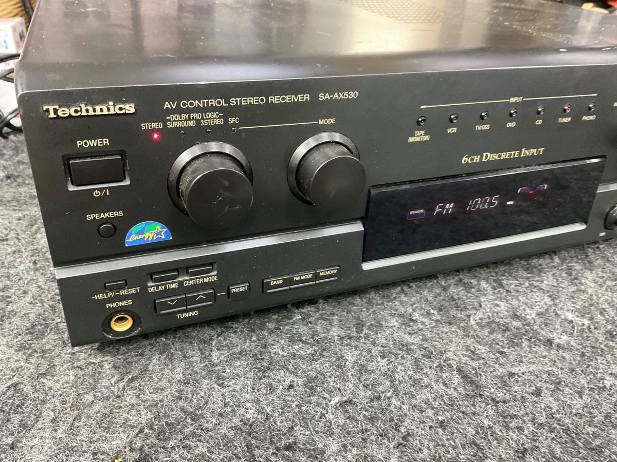 Technics SA-AX530 A/V Control Stereo Receiver No Remote (PARTS