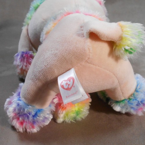 Ty Beanie Boos Rainbow the Poodle Dog 9" Medium Plush No Hang Tags - Picture 7 of 8