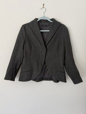 Uniqlo x Jil Sander +J collection Grey 100% Wool Tailored Blazer Jacket Size M