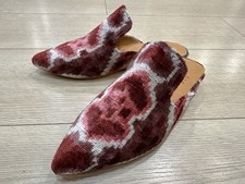 Handmade Rug Slipper US-7 EU-37 sole-hard leather. lining-lambskin Women