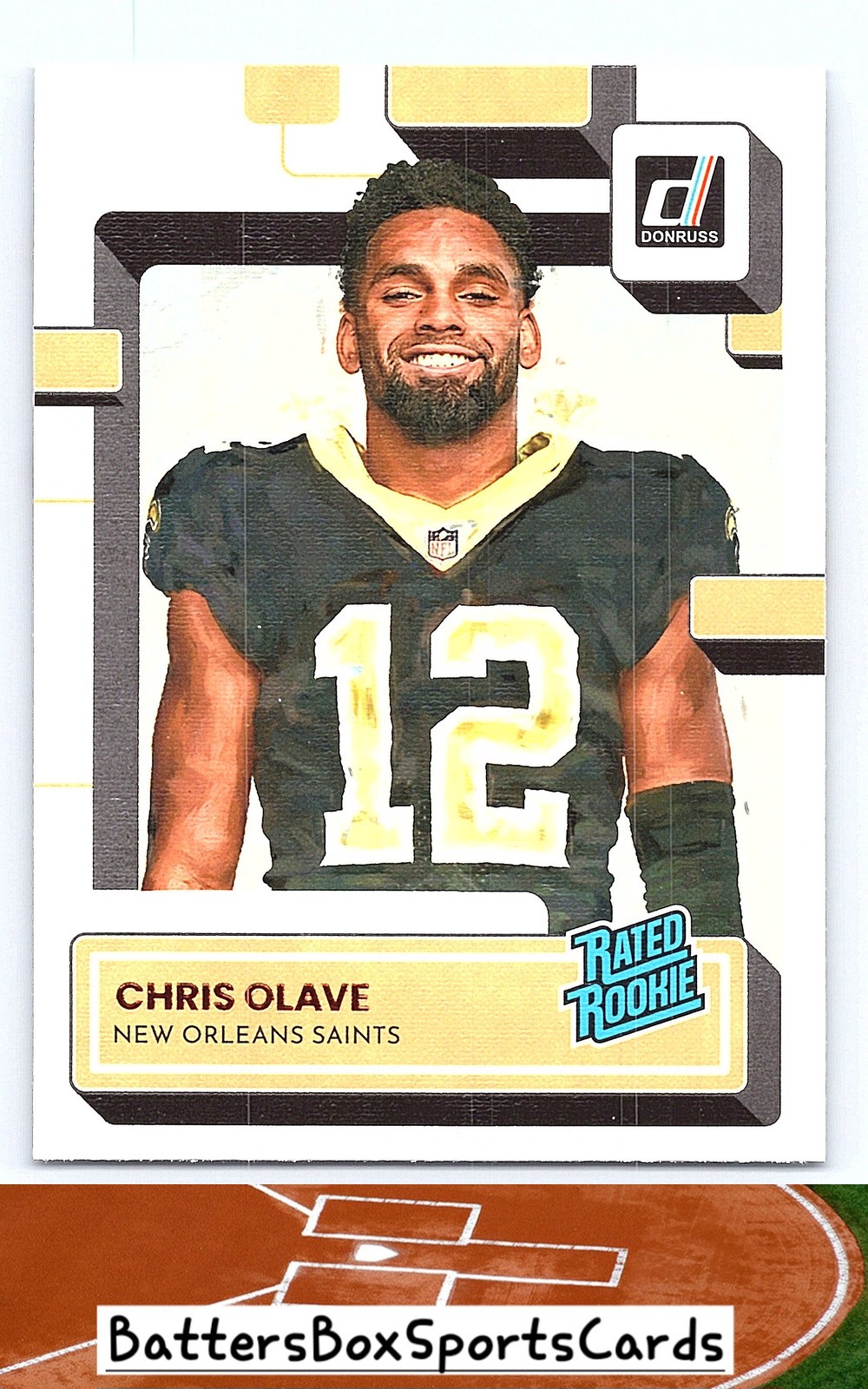 2022 Donruss #309 Chris Olave Rated Rookies Portrait