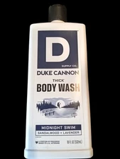 Duke Cannon Thick Body Wash Midnight Swim Sandalwood~Lavender 18oz
