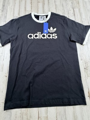 adidas Originals Men's Simple Tee-Black Puff Print JC8372 SIZE Medium NWT