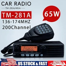 TM-281A 65W FM Transceiver Mobile Radio Car Radio Station 136-174MHZ 10-50KM New