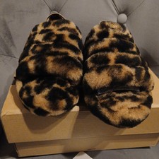 UGG Kids Fluff Yeah Slide Panther Print