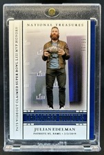 2020 Panini National Treasures Julian Edelman Treasured Moments #/99 Patriots
