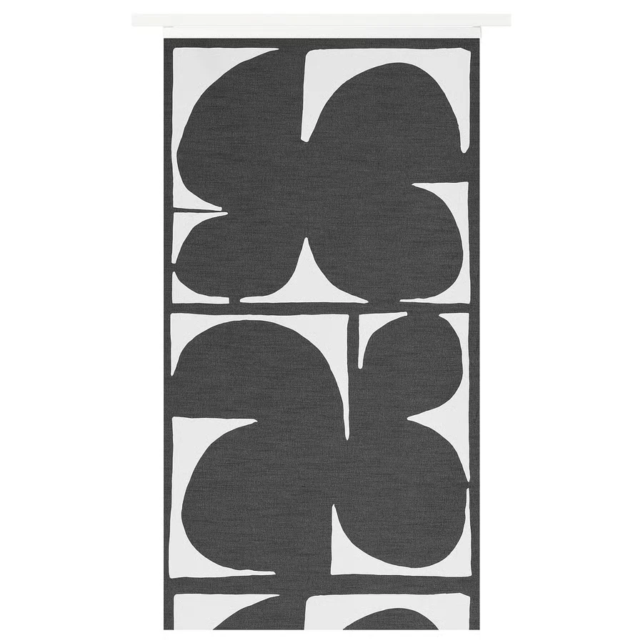 IKEA SMÅSTÄVMAL Panel Cortina 24x120" Negro/Blanco 705.665.75-Nuevo Foto 4 de 4