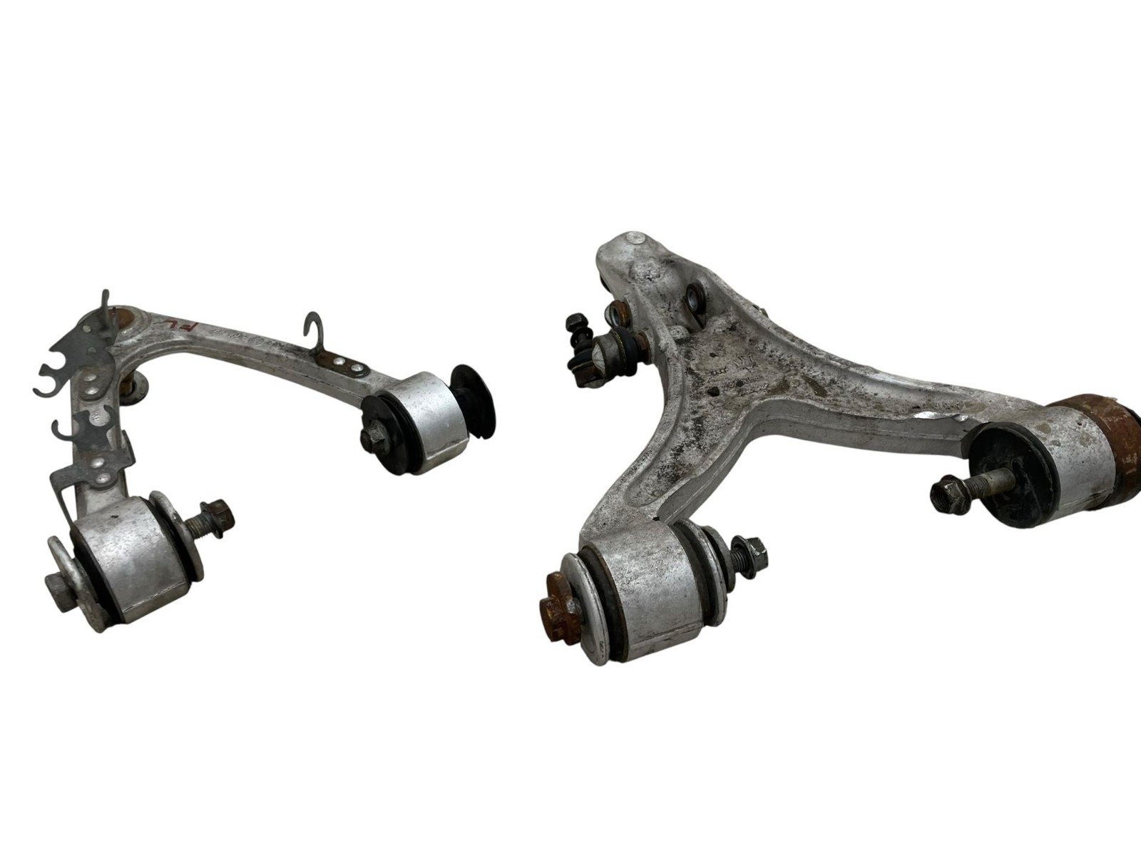 2008-2016 MASERATI GRANTURISMO FRONT LEFT UPPER & LOWER CONTROL ARM SET (2) OEM