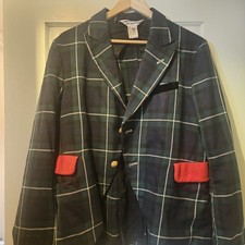 Ultra Rare, vintage Comme Des Garcons 100% Wool Tartan Jacket. Unreal Details.