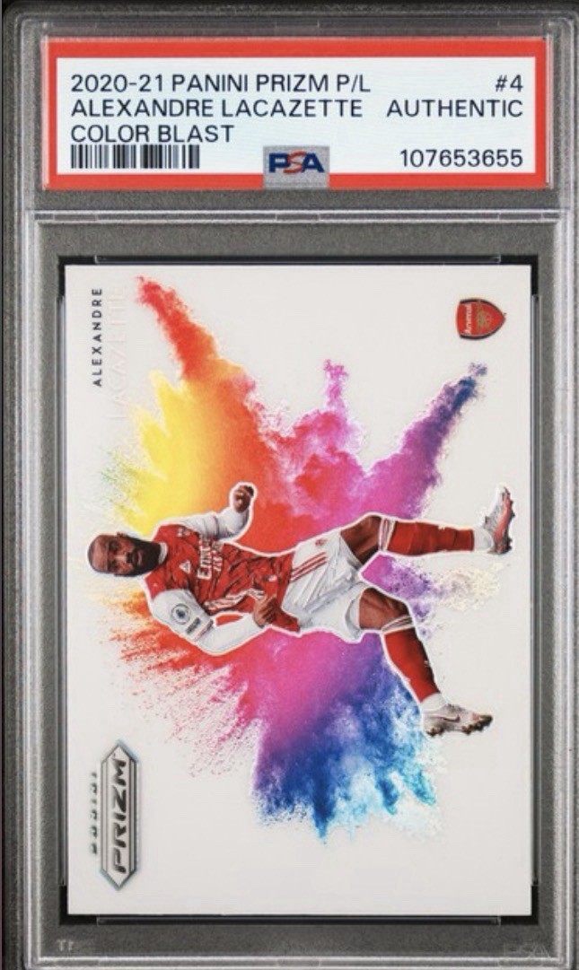 2020-21 Panini Prizm Premier League Alexandre Lacazette Color Blast
