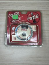 NOS 1999 Coca-Cola 35mm Reusable FLASH CAMERA w/ Film Focus Free