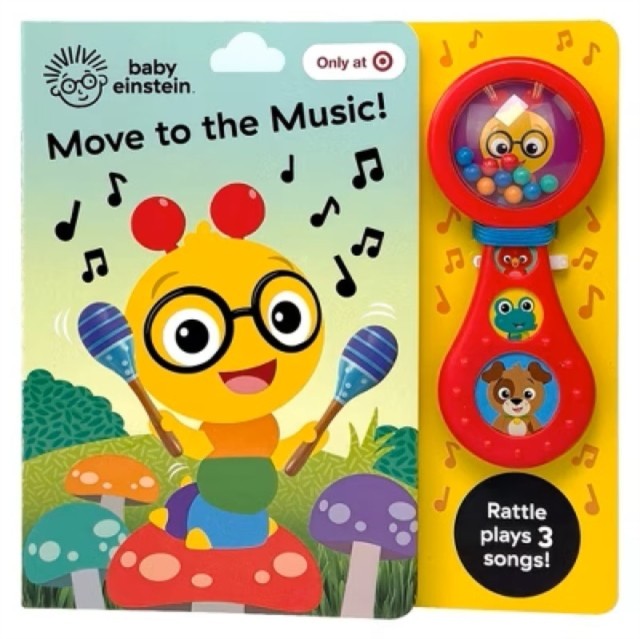 Baby Einstein Rattle Sound Book Move To The Music P I Kids - Image 2