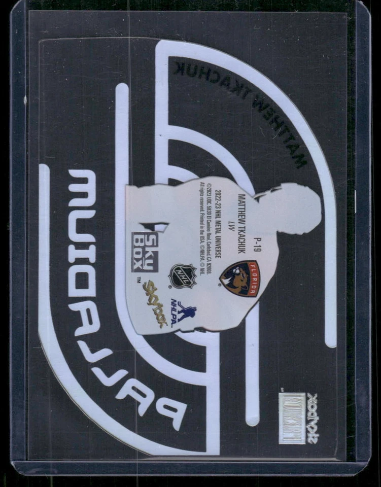 2022-23 SkyBox Metal Universe #P-19 Matthew Tkachuk Palladium - Image 2 of 2